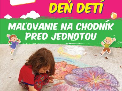 Maľovanie na chodník pred predajňami COOP Jednota Galanta: Deň detí s farebným úsmevom!