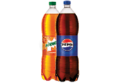 Mirinda Pomaranč 2 l , a Pepsi 2 l